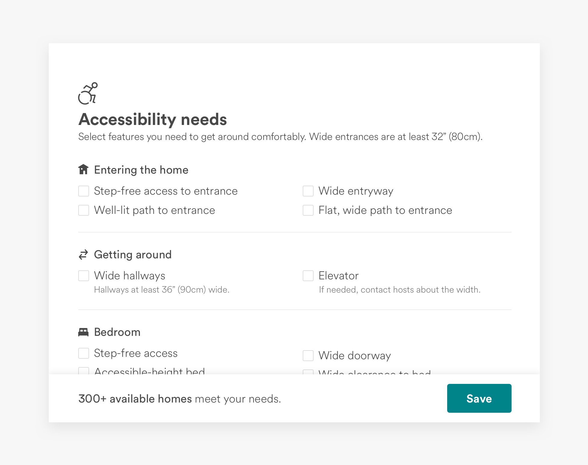 AirBnB Accessibility Needs