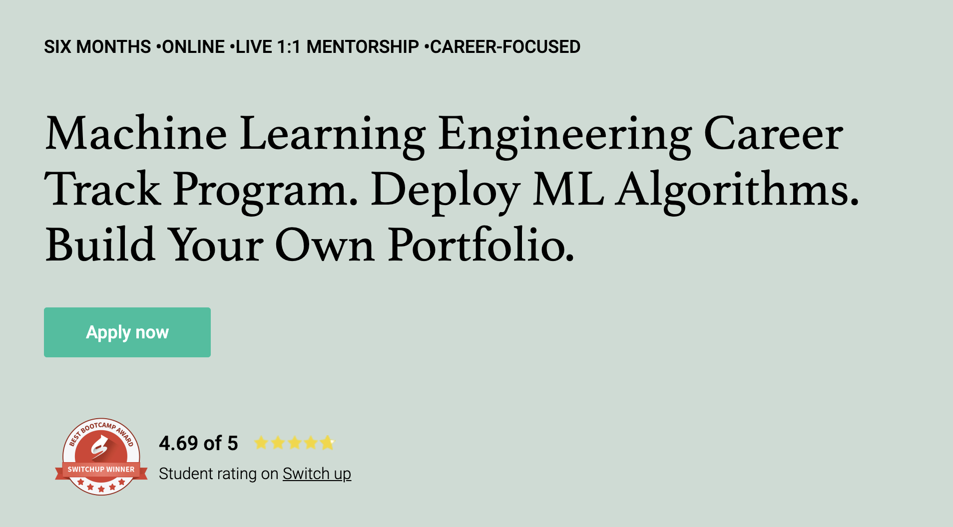 AI Certificate: Springboard Machine Learning Career Track