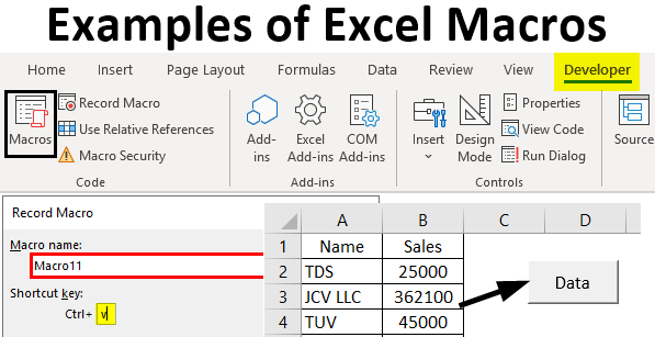 excel interview questions for data analyst - Macros in Excel 