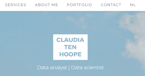 data science portfolio-easy to navigate