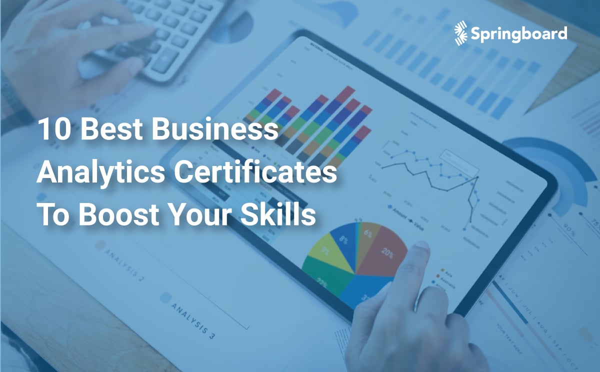 business analytics certificates
