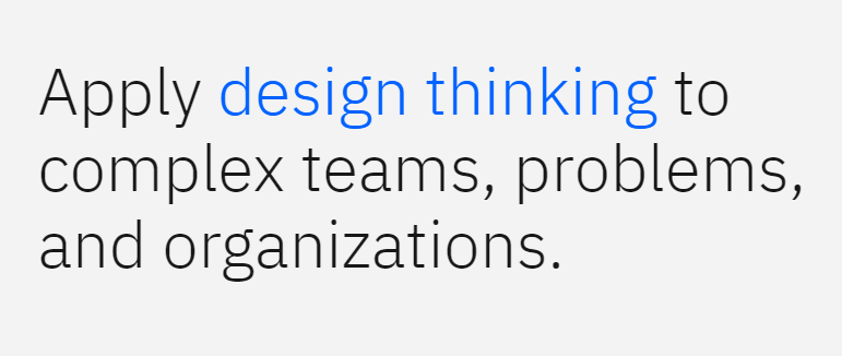 best design thinking course- IBM