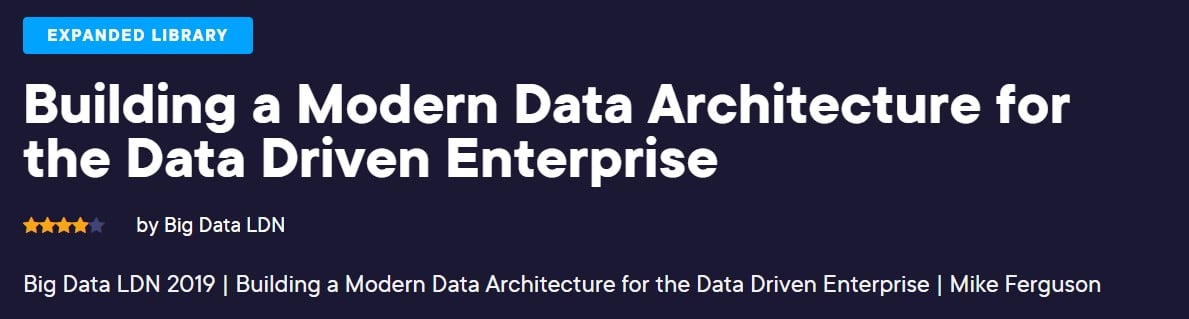 best data architecture courses- Pluralsight
