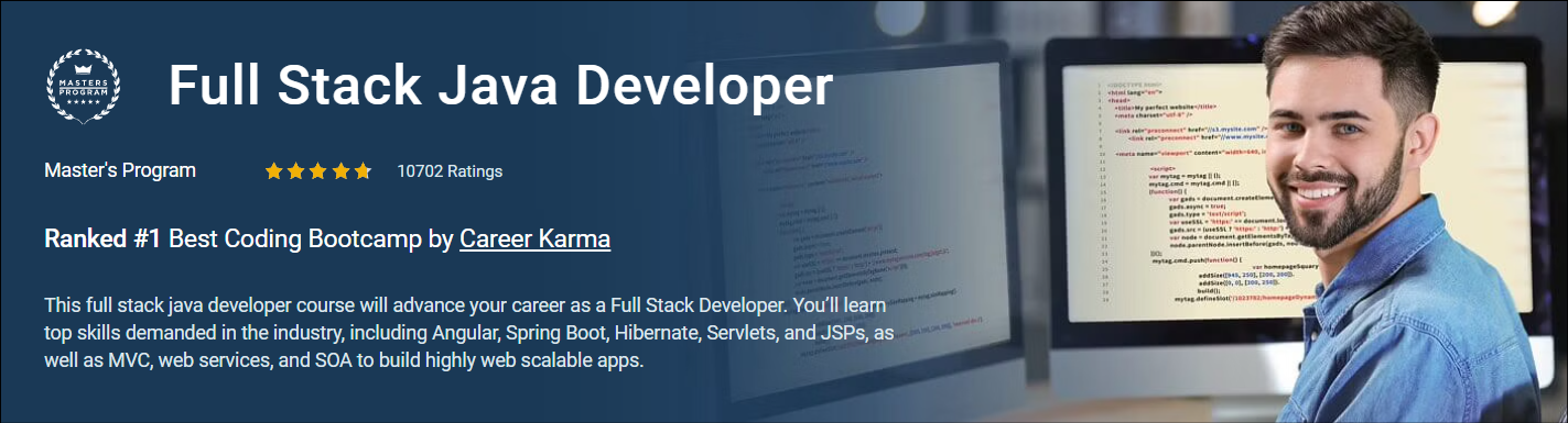 best full stack developer course Simplilearn Full Stack Java Developer