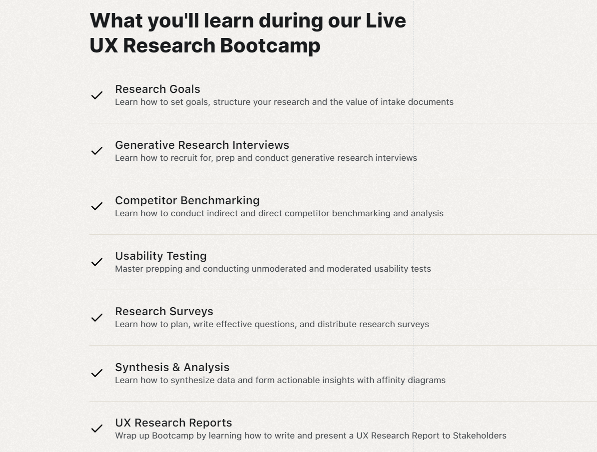 best ux research courses UX Research Online Bootcamp - Memorisely