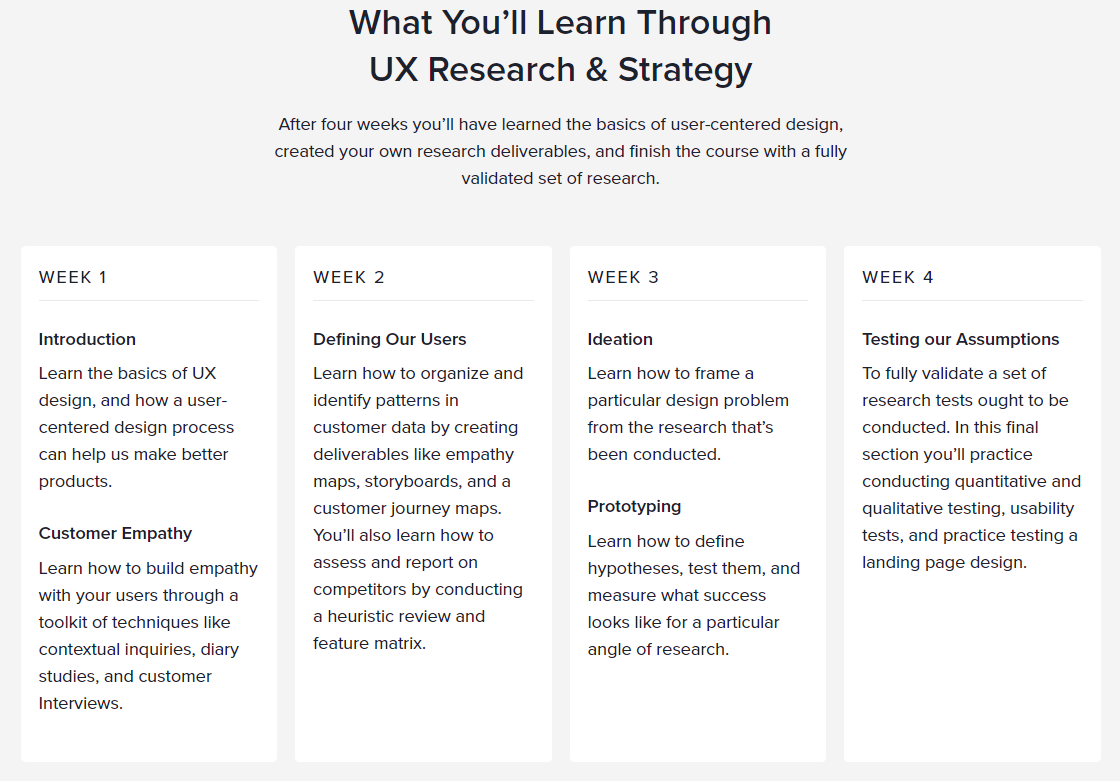 best ux research courses UX & User Research Course - Design Lab