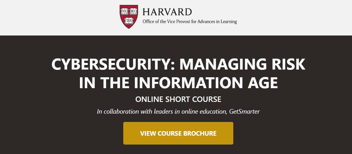 Harvard’s Cybersecurity: Managing Risk in the Information Age