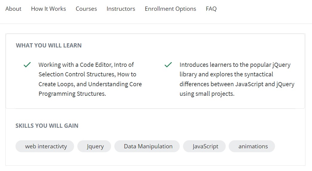 best javascript course-Coursera Overview 