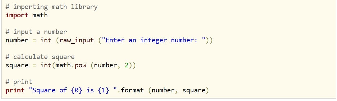 Calculate Square of the Provided Number-mathpow