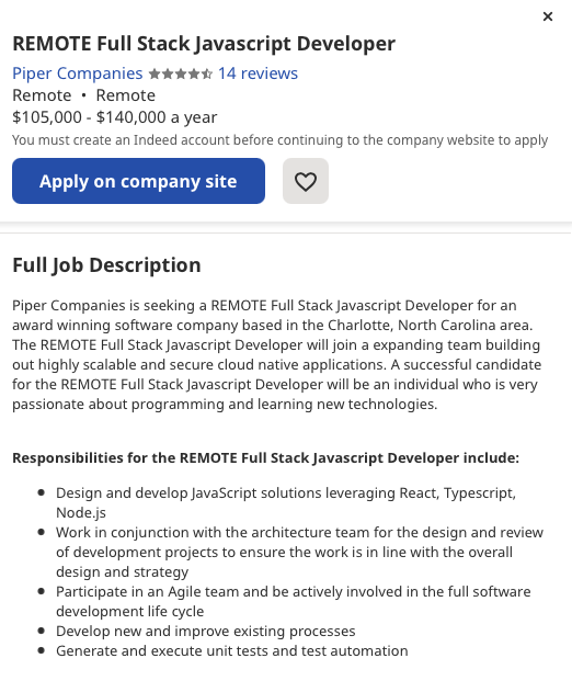 highest paying programming jobs, full stack javascript developer job description