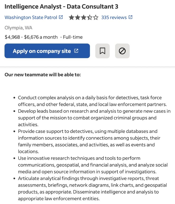 Data Consultant Job Description