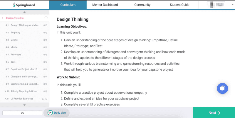 springboard design thinking